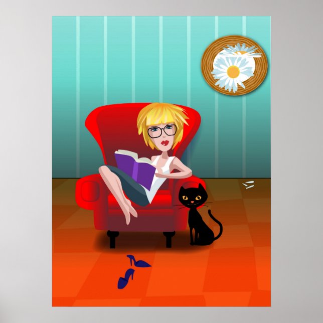 Girl With a Book Poster (Front)