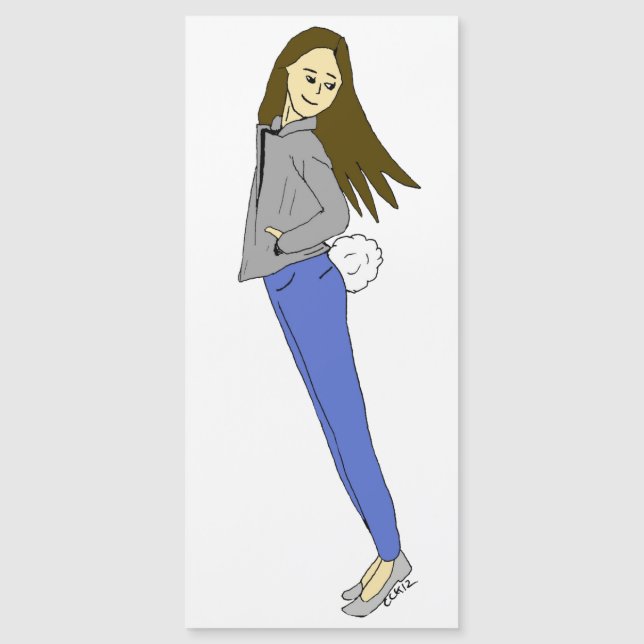 girl with a bunny tail   (Front)