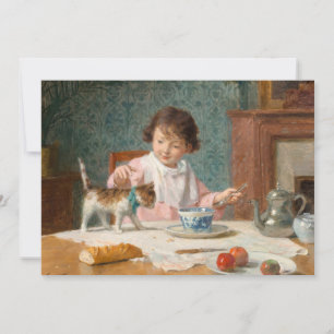 Girl with a Cat   Victor Gabriel Gilbert