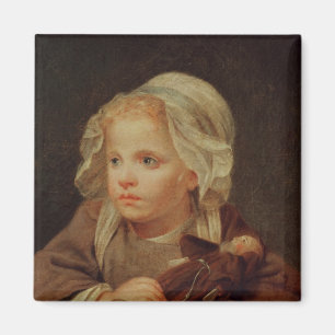 Girl with a Doll Magnet