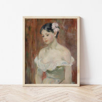 Girl with a Flower in Her Hair | Berthe Morisot