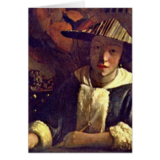Girl With A Flute By Johannes Vermeer
