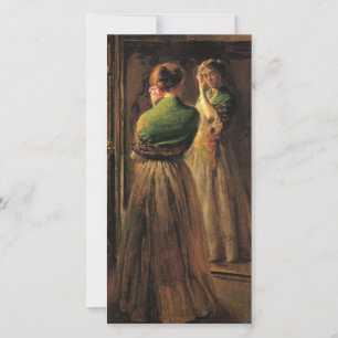 Girl With a Green Shawl (by Joseph DeCamp) Card