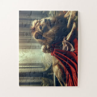 Girl with a Lion Jigsaw Puzzle