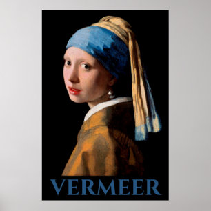Girl with a Pearl Earing Vermeer Poster