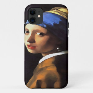 Girl with a Pearl Earring After Johannes Vermeer iPhone 11 Case