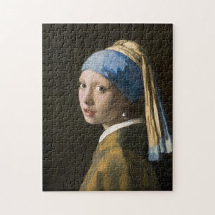 Girl with a Pearl Earring by Johannes Vermeer Jigsaw Puzzle