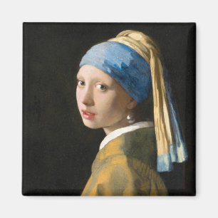 Girl with a Pearl Earring by Johannes Vermeer Magnet