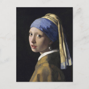Girl with a Pearl Earring by Johannes Vermeer Postcard