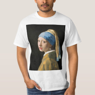 Girl with a Pearl Earring by Johannes Vermeer T-Shirt