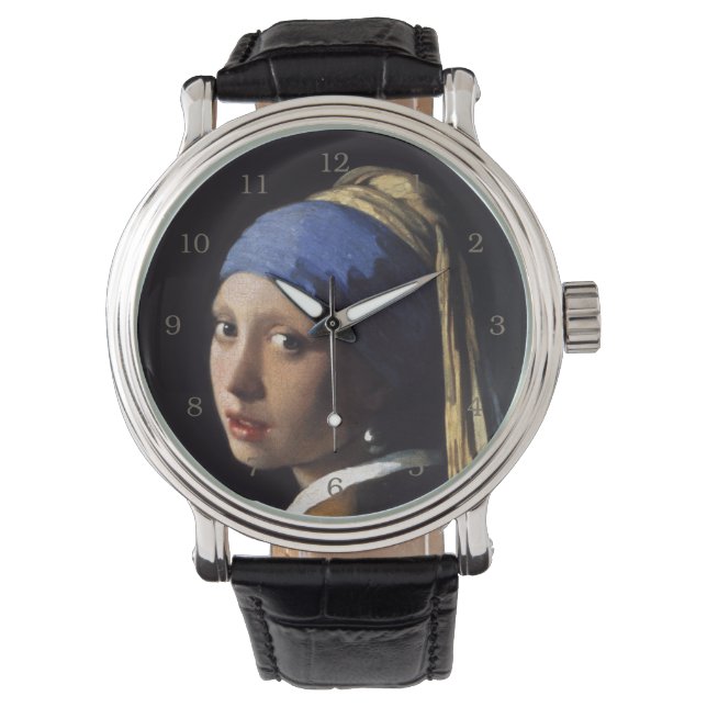 Girl With A Pearl Earring by Johannes Vermeer Watch (Front)
