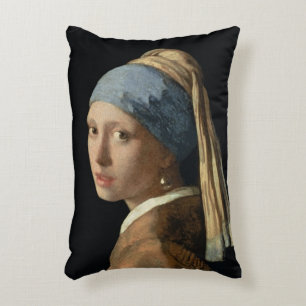 Girl with a Pearl Earring, c.1665-6 (oil on canvas Decorative Cushion