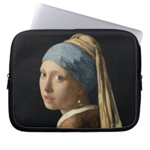Girl with a Pearl Earring, c.1665-6 (oil on canvas Laptop Sleeve