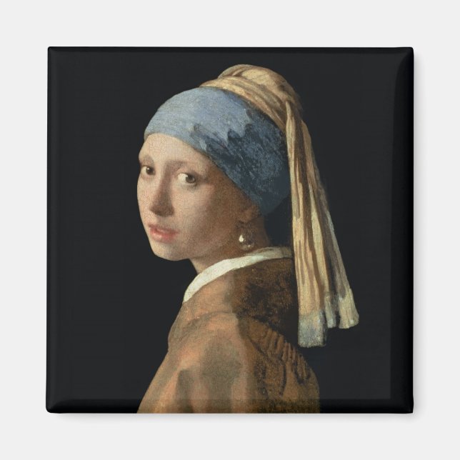 Girl with a Pearl Earring, c.1665-6 (oil on canvas Magnet (Front)