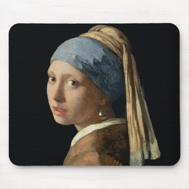 Girl with a Pearl Earring, c.1665-6 (oil on canvas Mouse Pad (Front)