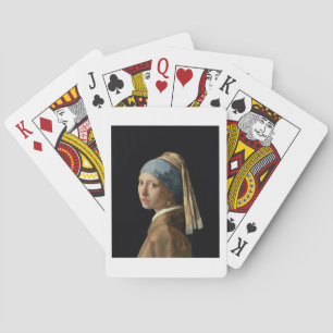 Girl with a Pearl Earring, c.1665-6 (oil on canvas Playing Cards