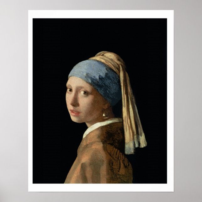 Girl with a Pearl Earring, c.1665-6 (oil on canvas Poster (Front)