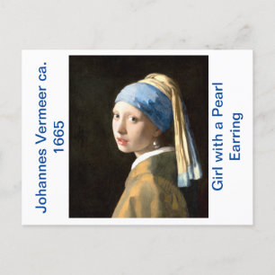 Girl with a Pearl Earring (ca. 1665) Postcard