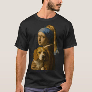 Girl with a Pearl Earring & Chihuahua T-Shirt