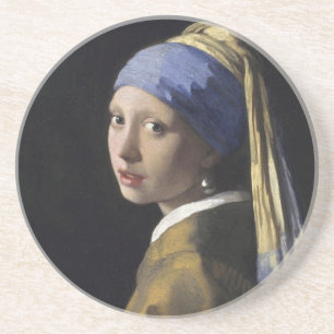 Girl with a Pearl Earring Coaster