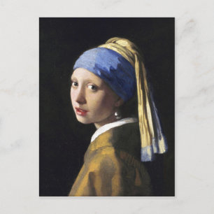 Girl with a Pearl Earring, Jan Vermeer Postcard