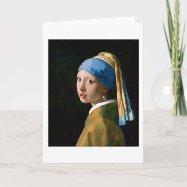 Girl with a Pearl Earring, Johannes Vermeer, 1665 Card (Front)