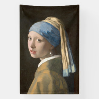 Girl with a Pearl Earring-Johannes Vermeer Art Banner