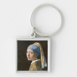 Girl with a Pearl Earring-Johannes Vermeer Art Key Ring
