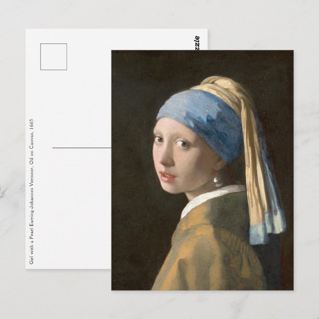 Girl with a Pearl Earring-Johannes Vermeer Art  Postcard (Front/Back)