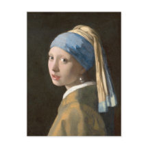 Girl with a Pearl Earring-Johannes Vermeer Art 