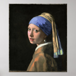 Girl with a Pearl Earring K.  Orooj Profoundism Poster