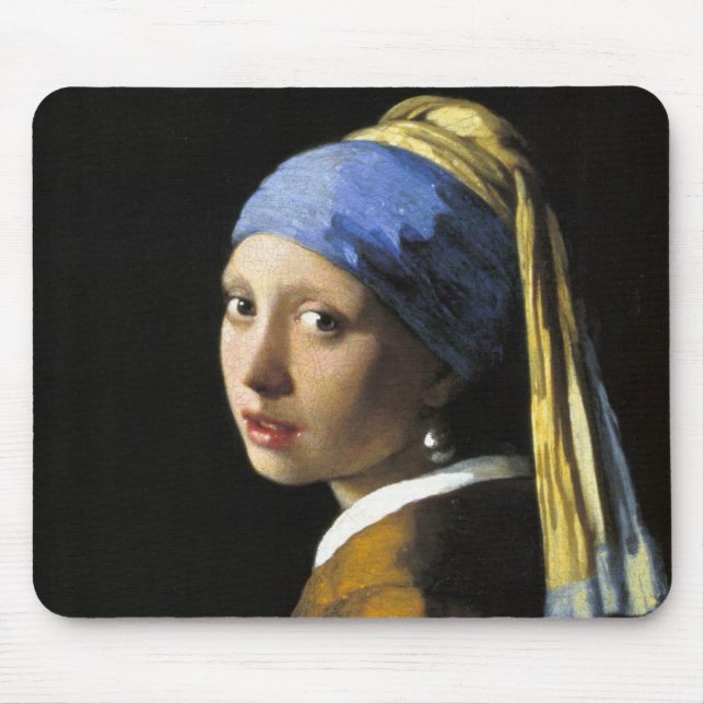 Girl With a Pearl Earring Mouse Pad (Front)