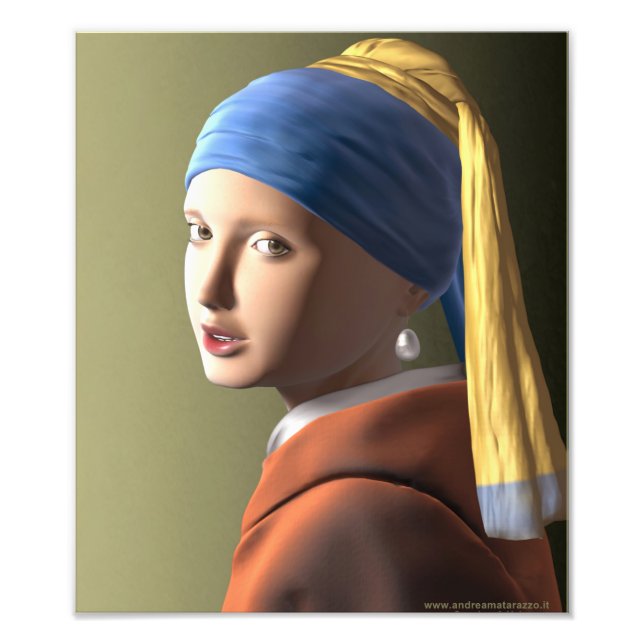 Girl with a pearl earring  photo print (Front)