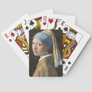 Girl with a Pearl Earring Playing Cards