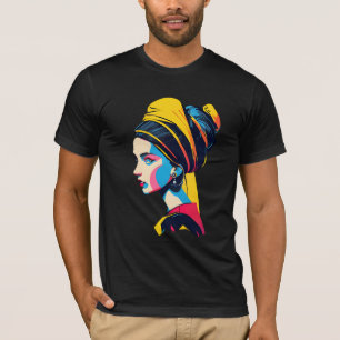 Girl With A Pearl Earring Pop Art #3 T-Shirt