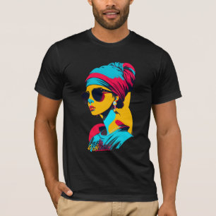 Girl With A Pearl Earring   Pop Art #4 T-Shirt