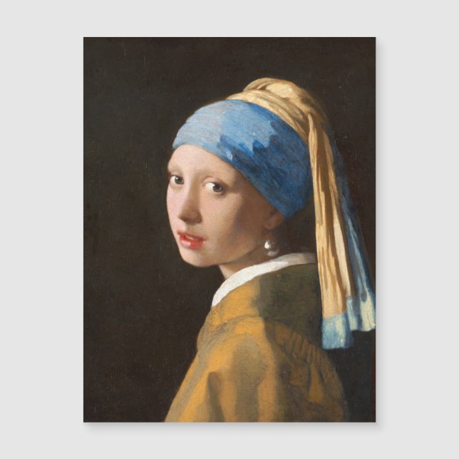 Girl with a Pearl Earring Portrait Painting (Front)