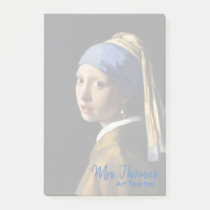Girl with a Pearl Earring Post-it Notes 4x6