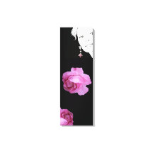 Girl with a pearl earring pretty pink rose floral