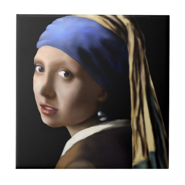Girl with a Pearl Earring Tile (Front)