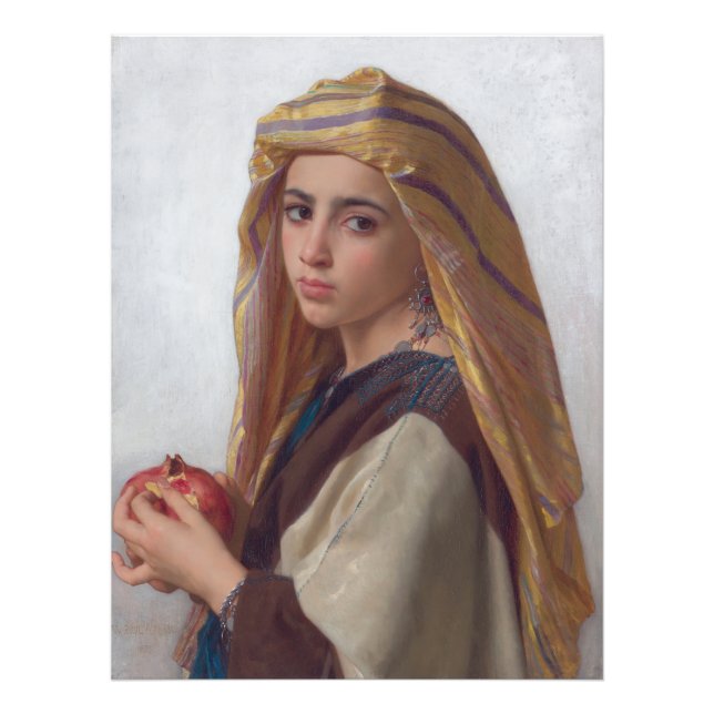 Girl With a Pomegranate by W.A. Bouguereau Photo Print (Front)