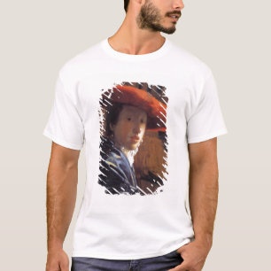 Girl with a Red Hat, c.1665 (oil on panel) T-Shirt