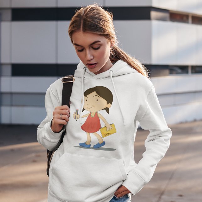 Girl With A Sketch Book Hoodie (Creator Uploaded)