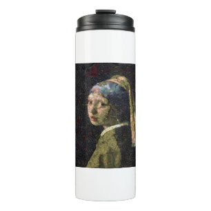 Girl With A Strawberry Earring Fine Art Spoof  Thermal Tumbler