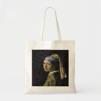 Girl With A Strawberry Earring Vegetable Decoupage