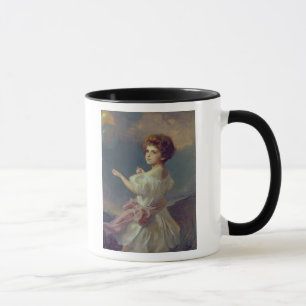 Girl with balloons mug
