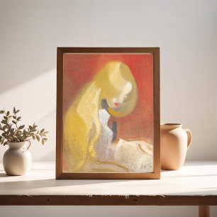 Girl with Blonde Hair, Helene Schjerfbeck Poster