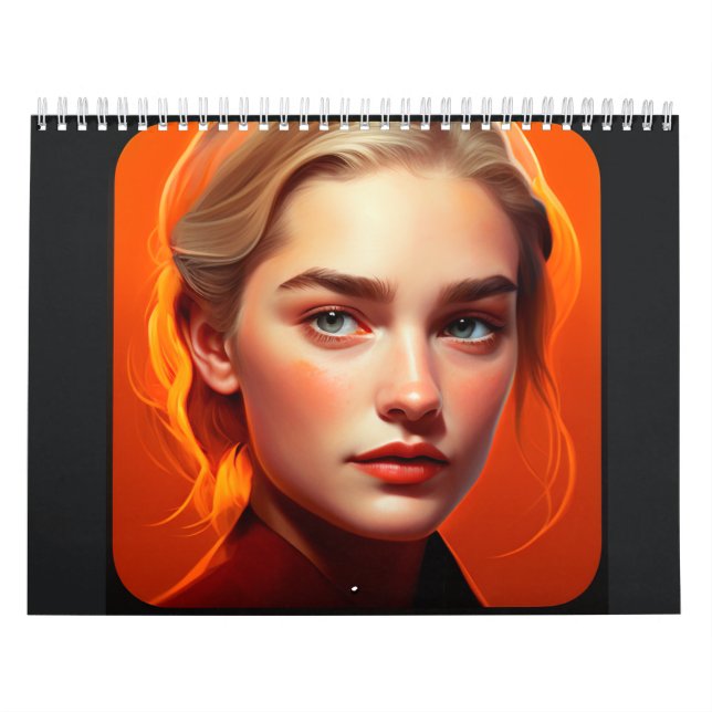 Girl with blue eyes calendar (Cover)