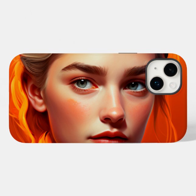 Girl with blue eyes Case-Mate iPhone case (Back (Horizontal))
