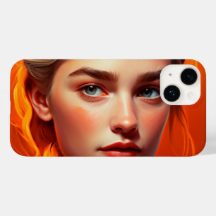 Girl with blue eyes Case-Mate iPhone 14 case